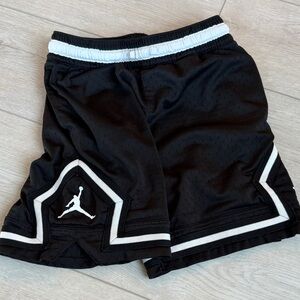 Jordan Kids Black Shorts with White Trim